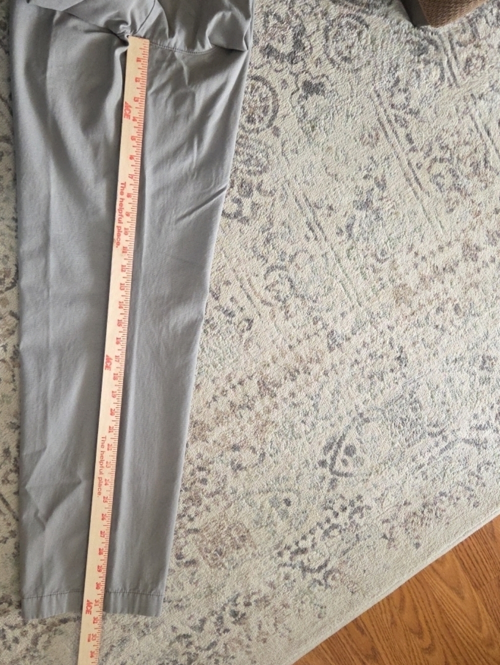 VTG Tommy Hilfiger Pants Mens 33 Gray 100% Cotton Khakis Chinos Flat Front 33x32 - Picture 9 of 10